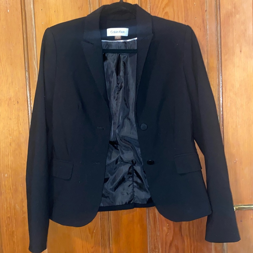 CALVIN KLEIN BLACK BLAZER WORN ONCE